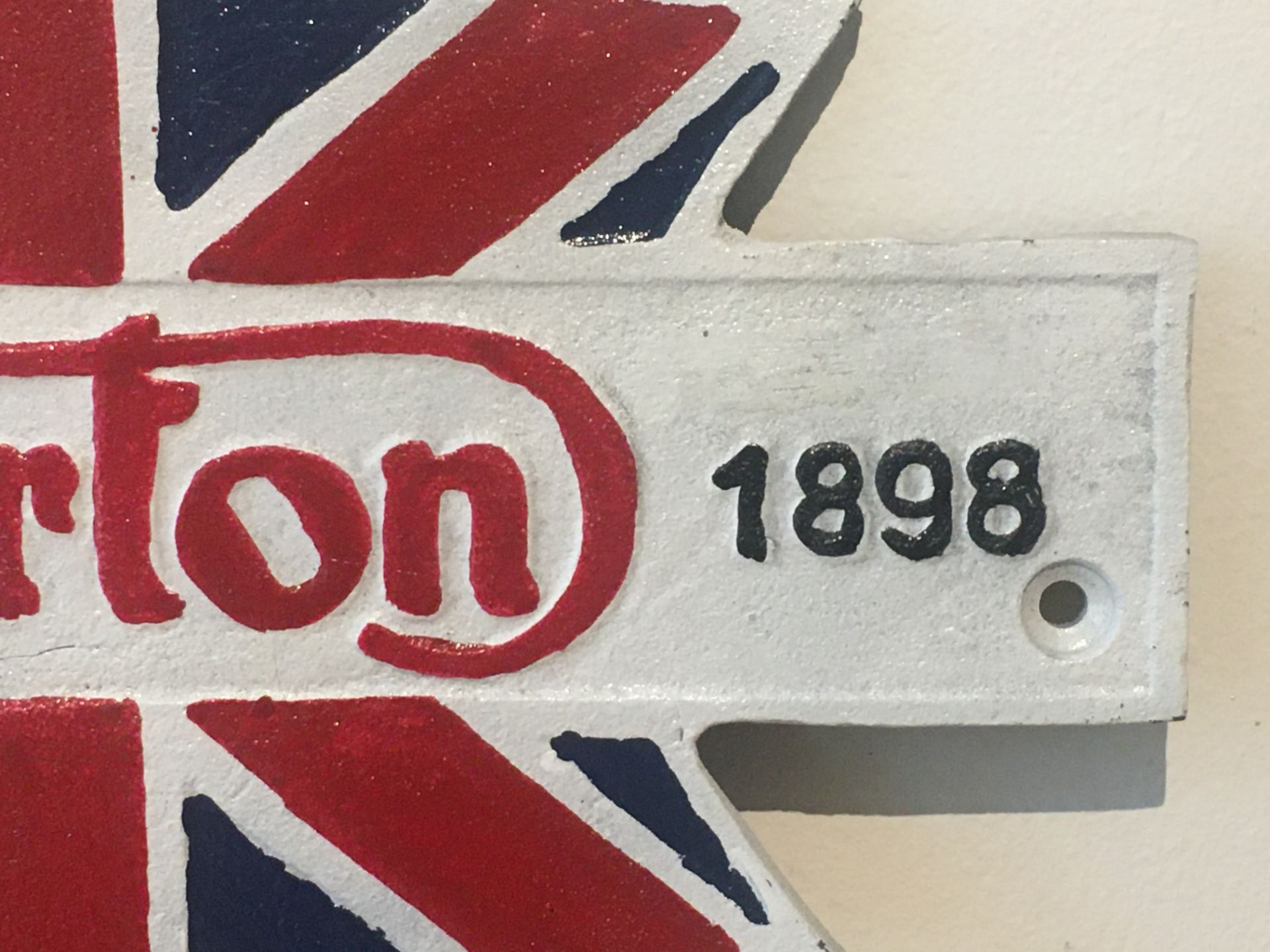 Norton Motorcycles 1898 Cast Iron Sign - Image 4 of 5