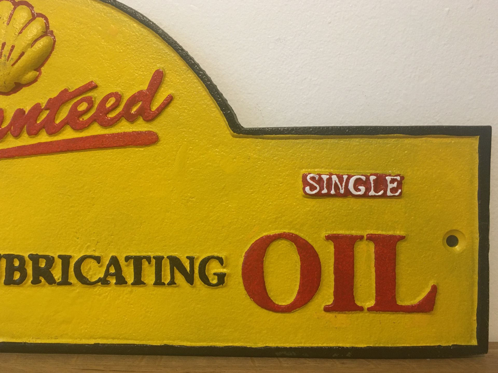 Shell Oil Cast Iron Sign - Image 4 of 4