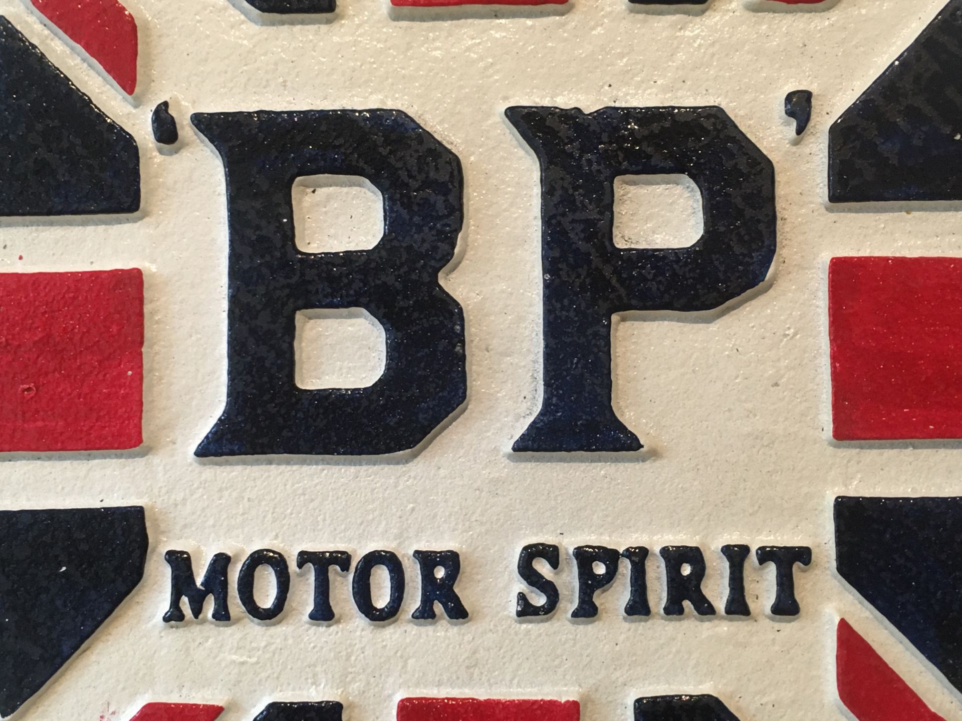 BP Motor Spirit Cast Iron Sign - Image 2 of 4