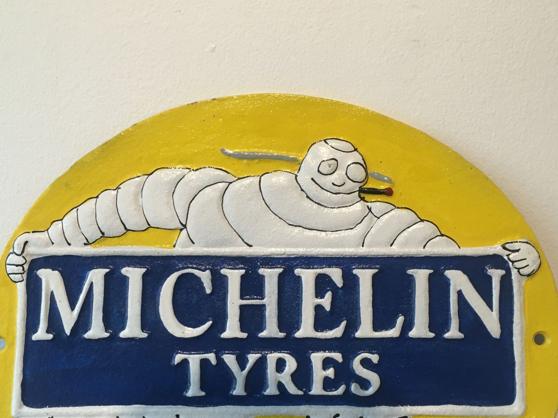 Michelin Tyres Cast Iron Sign - Image 2 of 3