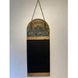 Harley Davidson Motorcycle Blackboard