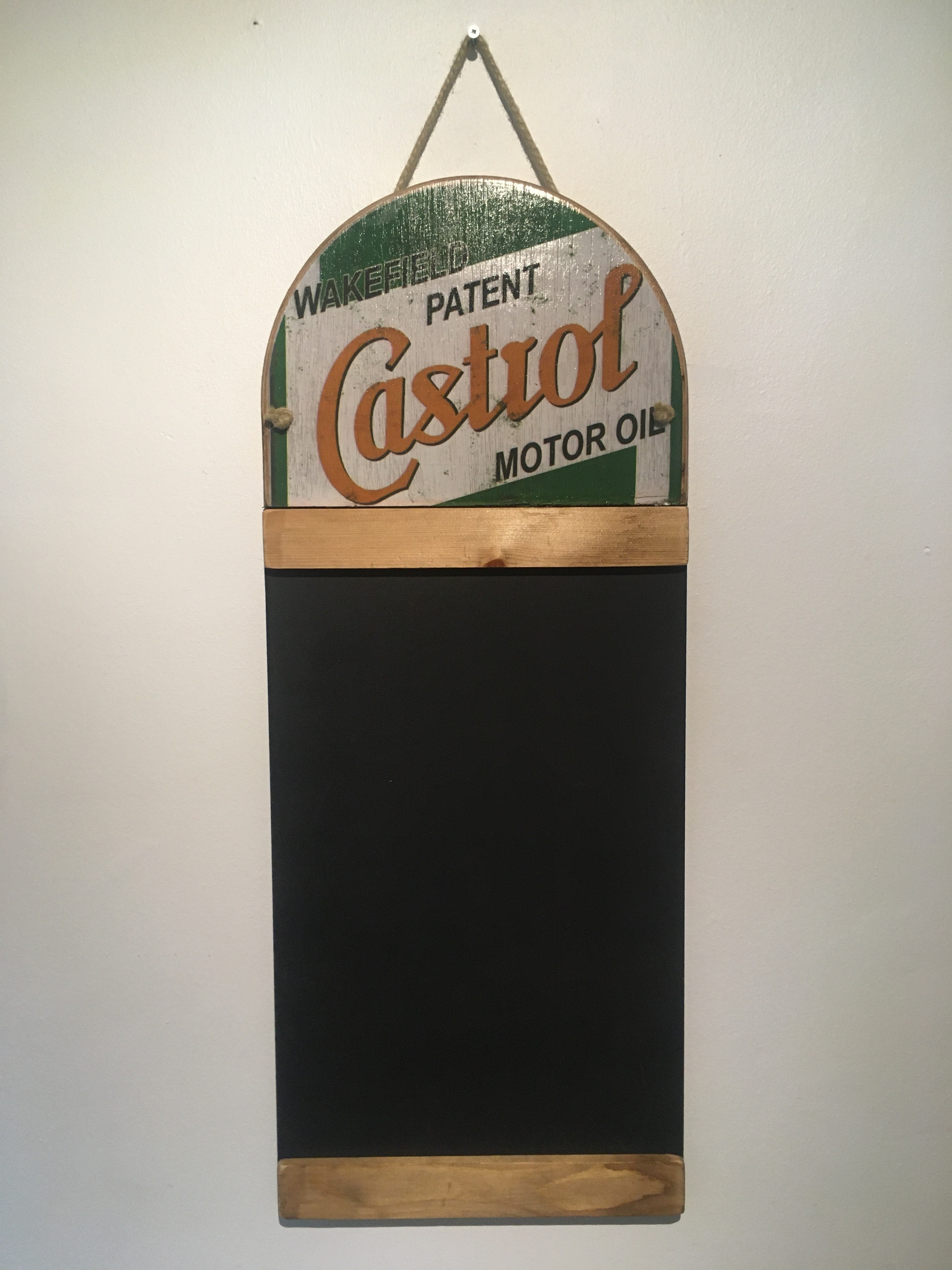 Castrol Motor Oil Blackboard