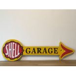 Shell Oil Cast Iron Garage Arrow Sign