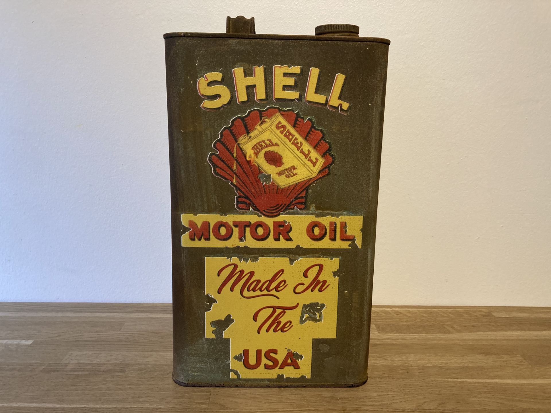 Shell Motor Oil Can