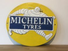 Michelin Tyres Cast Iron Sign