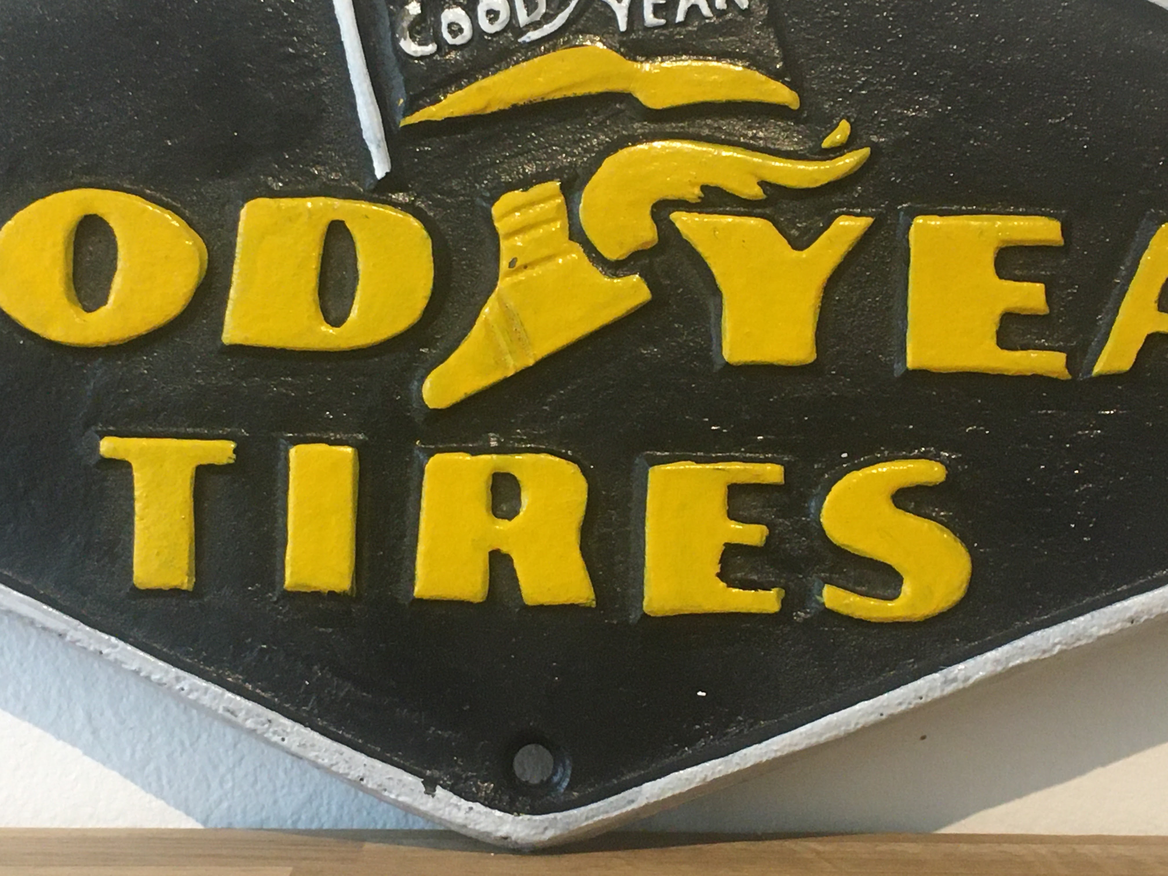 Good Year Tyres Cast Iron Sign - Image 4 of 4