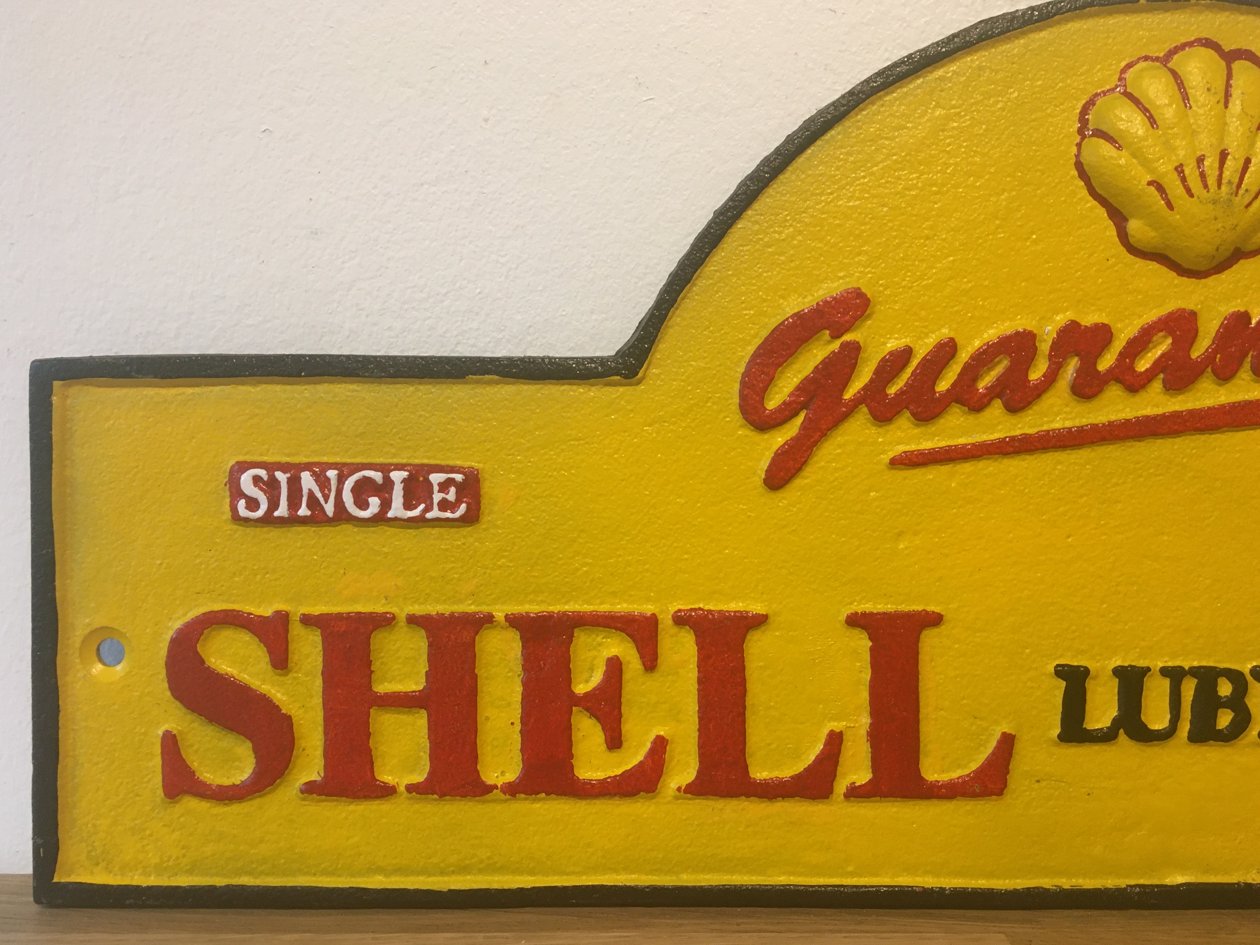 Shell Oil Cast Iron Sign - Image 3 of 4