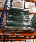 1 x Pallet of Green metal shelves