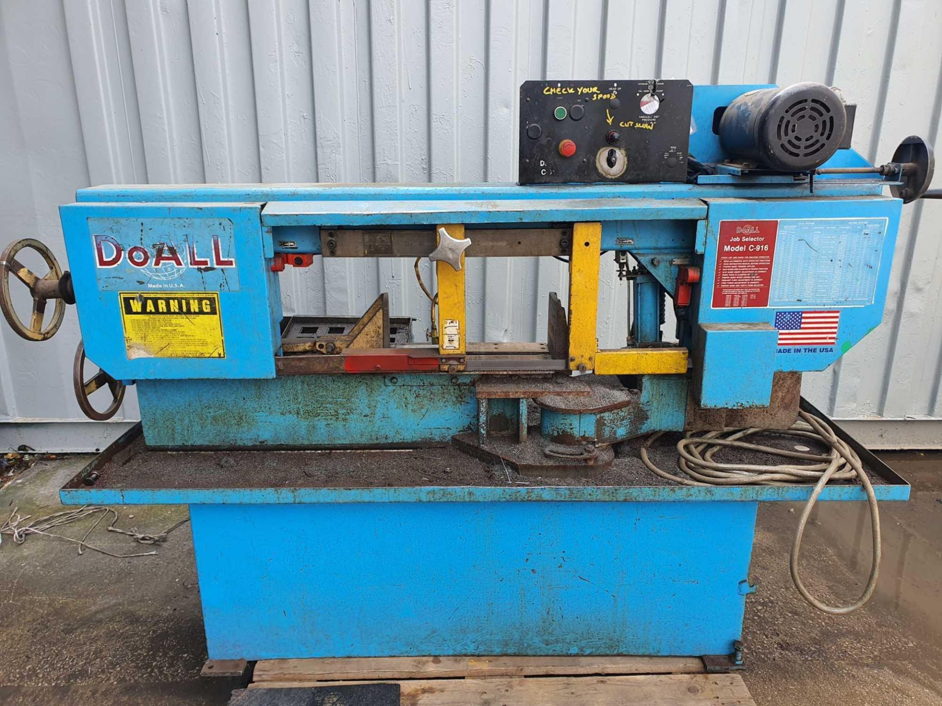 DoAll model c-916 band saw