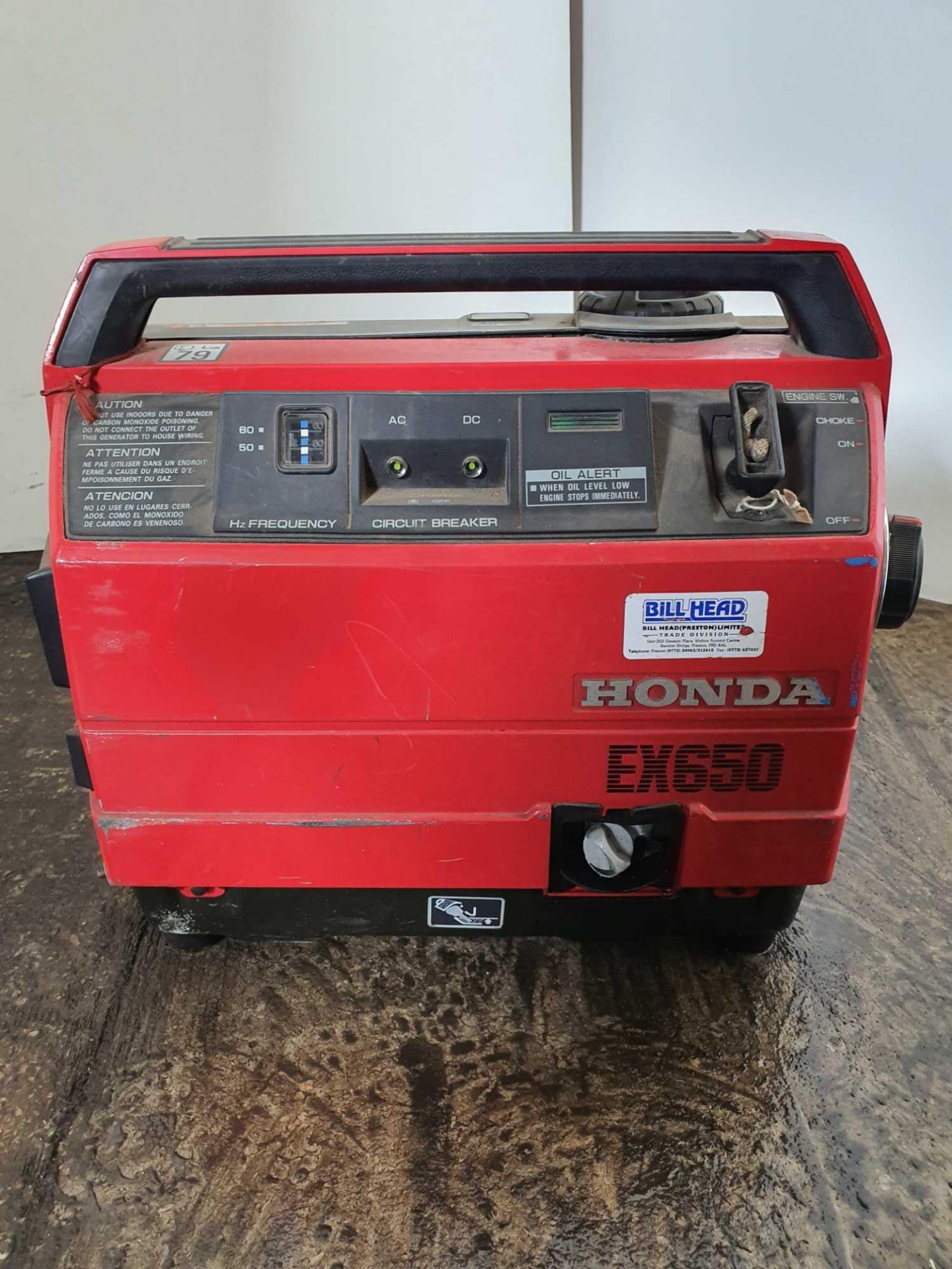 Honda ex650 petrol generator