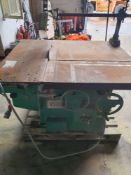 Wadkin ltd table saw 3 phase