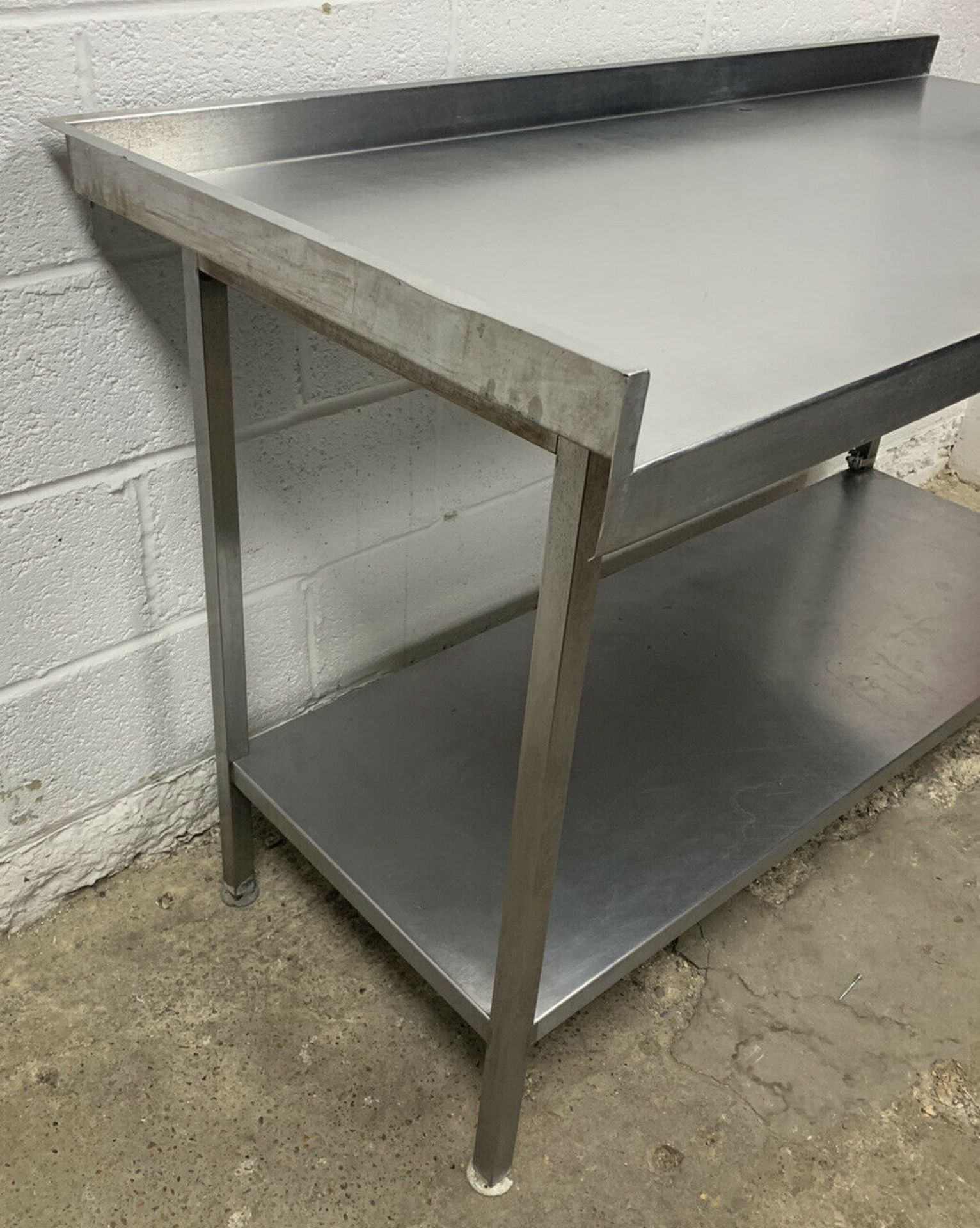 Stainless Steel Prep Table with Corner Upstand - Bild 3 aus 5