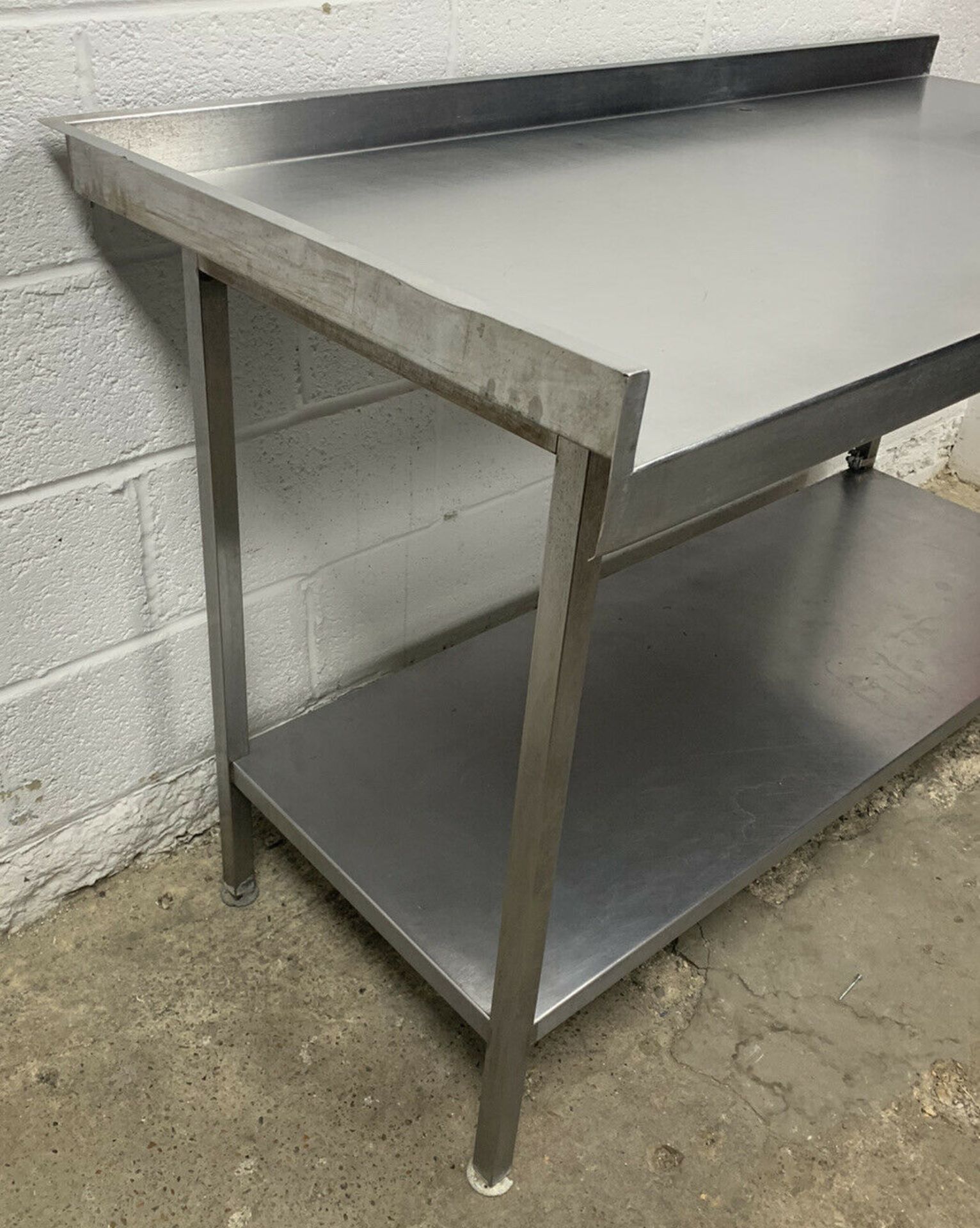 Stainless Steel Prep Table with Corner Upstand - Image 3 of 5