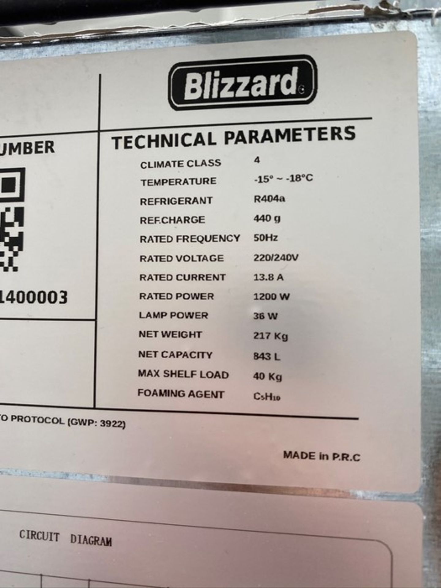 Blizzard Ventilated Gastronorm Freezer (BL2SSCR) - Image 2 of 4