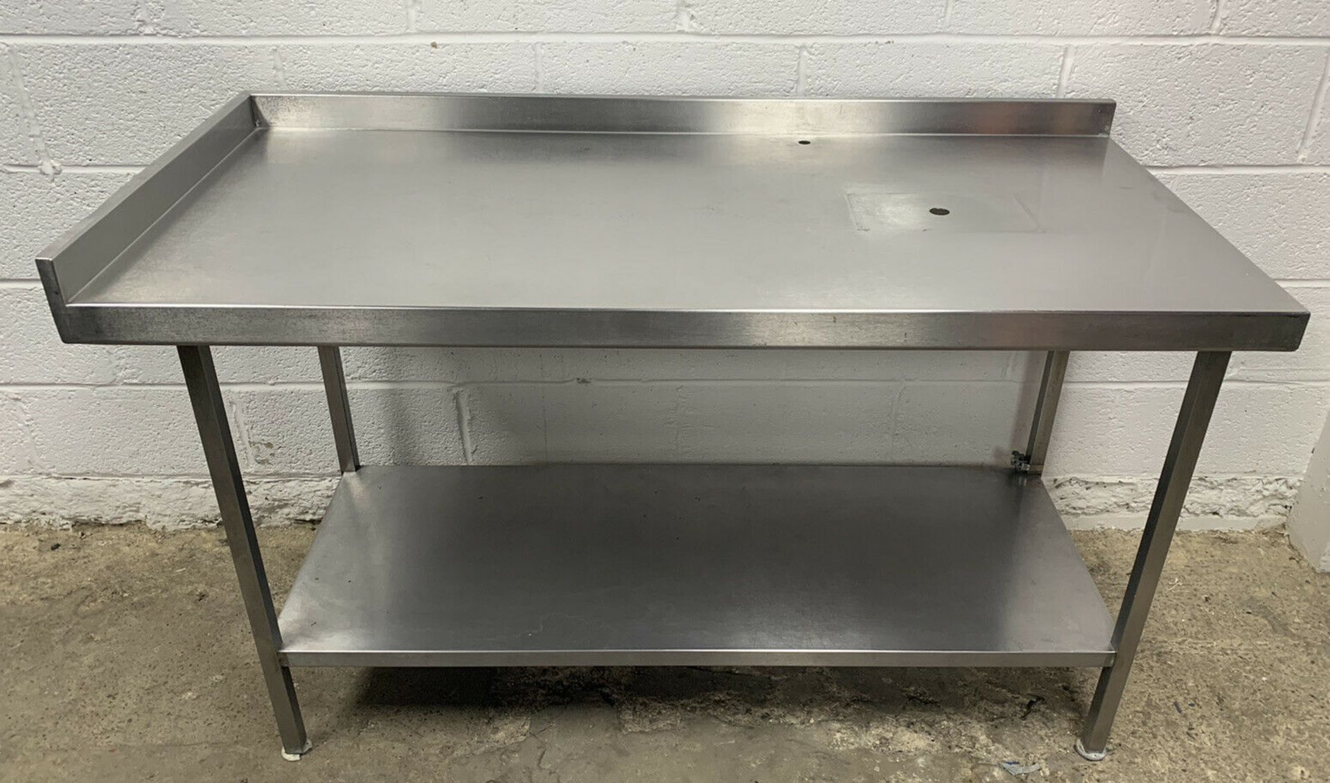 Stainless Steel Prep Table with Corner Upstand