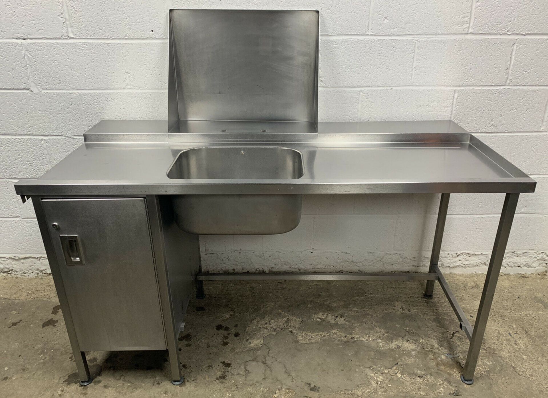 Stainless Steel Righthand Dishwasher Entry/Inlet Sink with Cupboard - Image 6 of 6