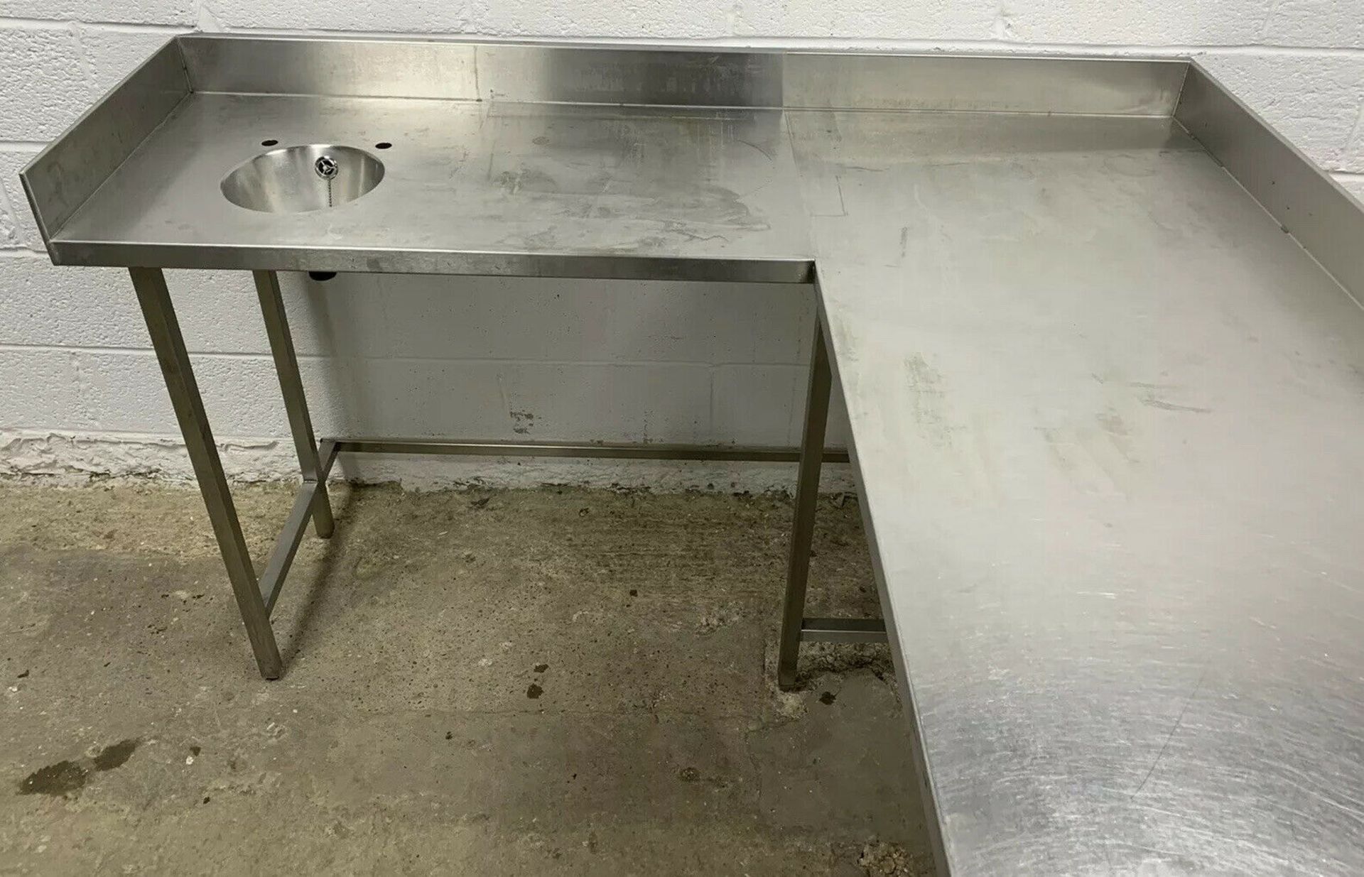 Corner Preperation Table and Handwash Sink - Image 2 of 6