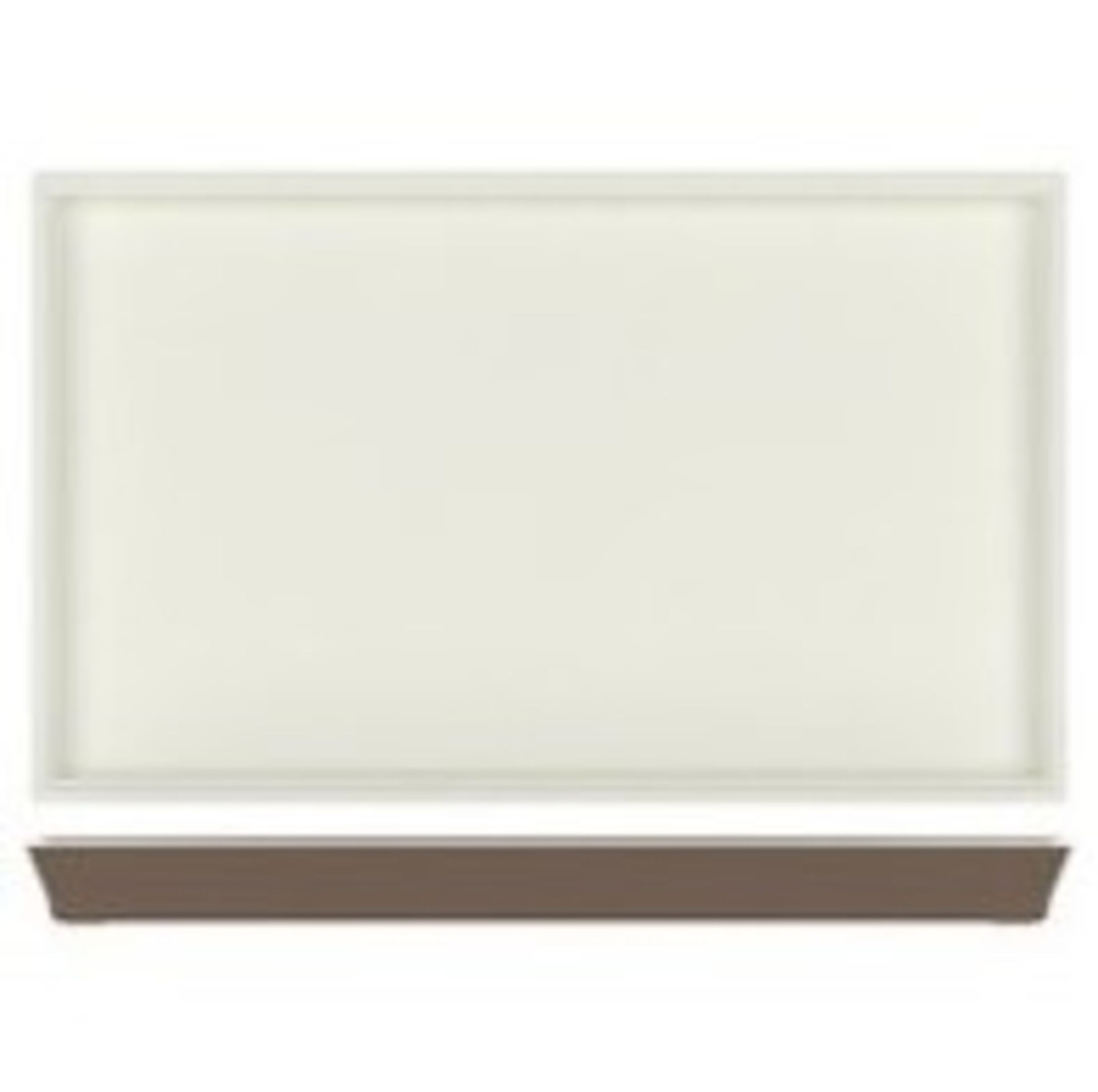 126x Taupe/White York Melamine 1/1 Tray