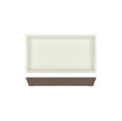 96x Taupe/White York Melamine 1/3