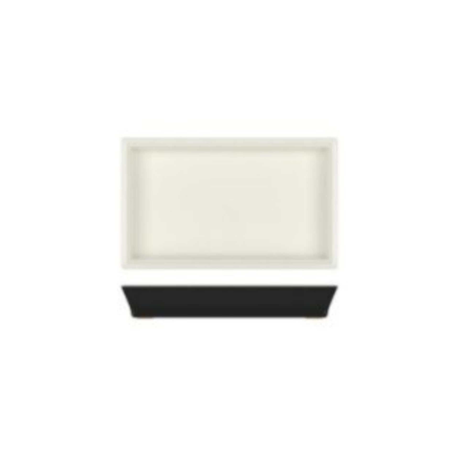 72x Black/White York Melamine 1/4 Tray