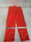 5 pairs of l orange work pants hi vis