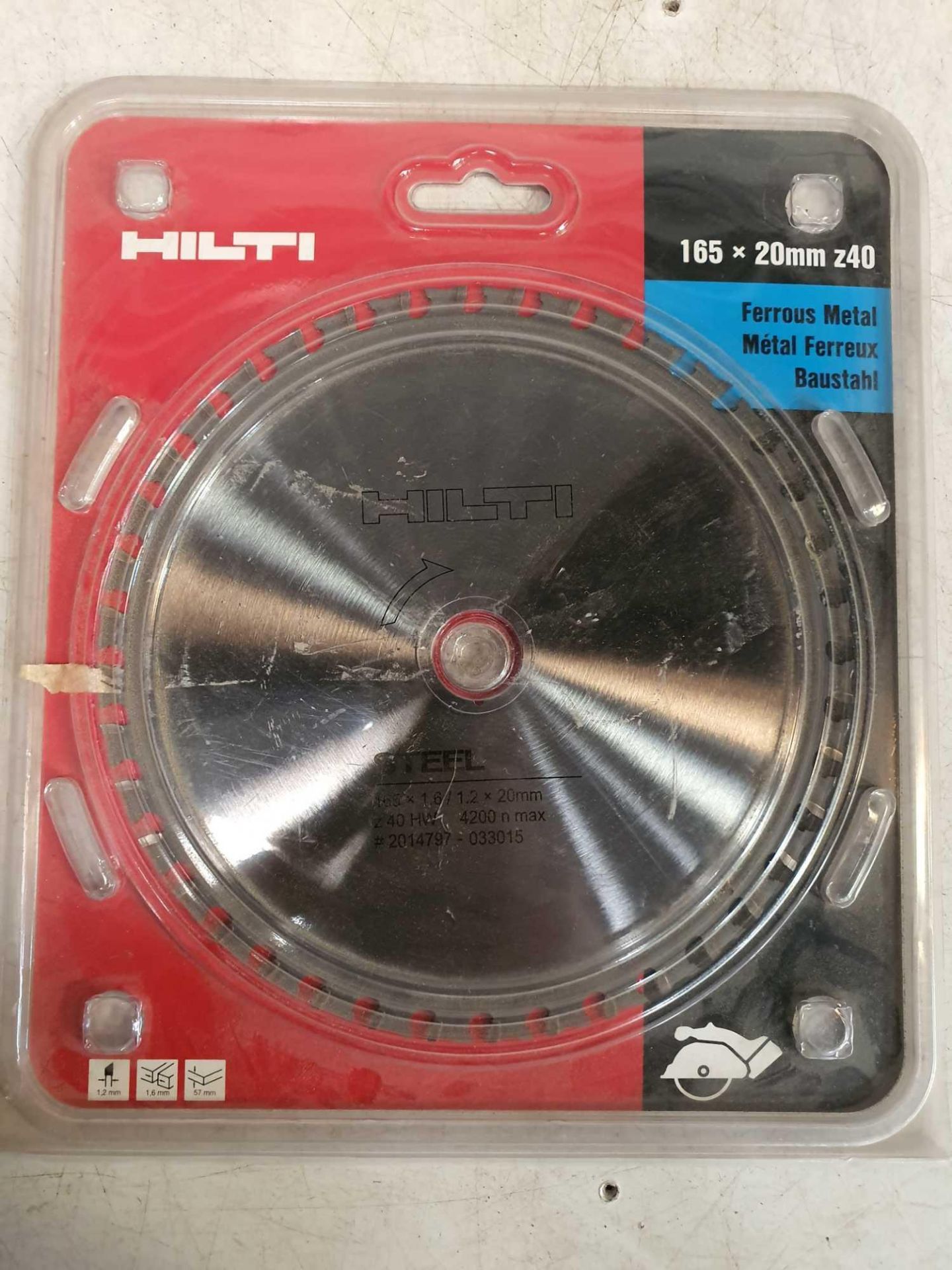 Hilti metal cutting blade for circular saw