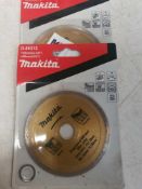 Makita diamond cutting disc for marble x2