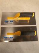 2 x plaster trowels