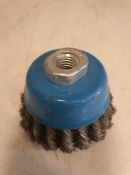 Bosch metal wire brush heads for grinder x2