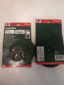 Metabo velcro faced base plate x2