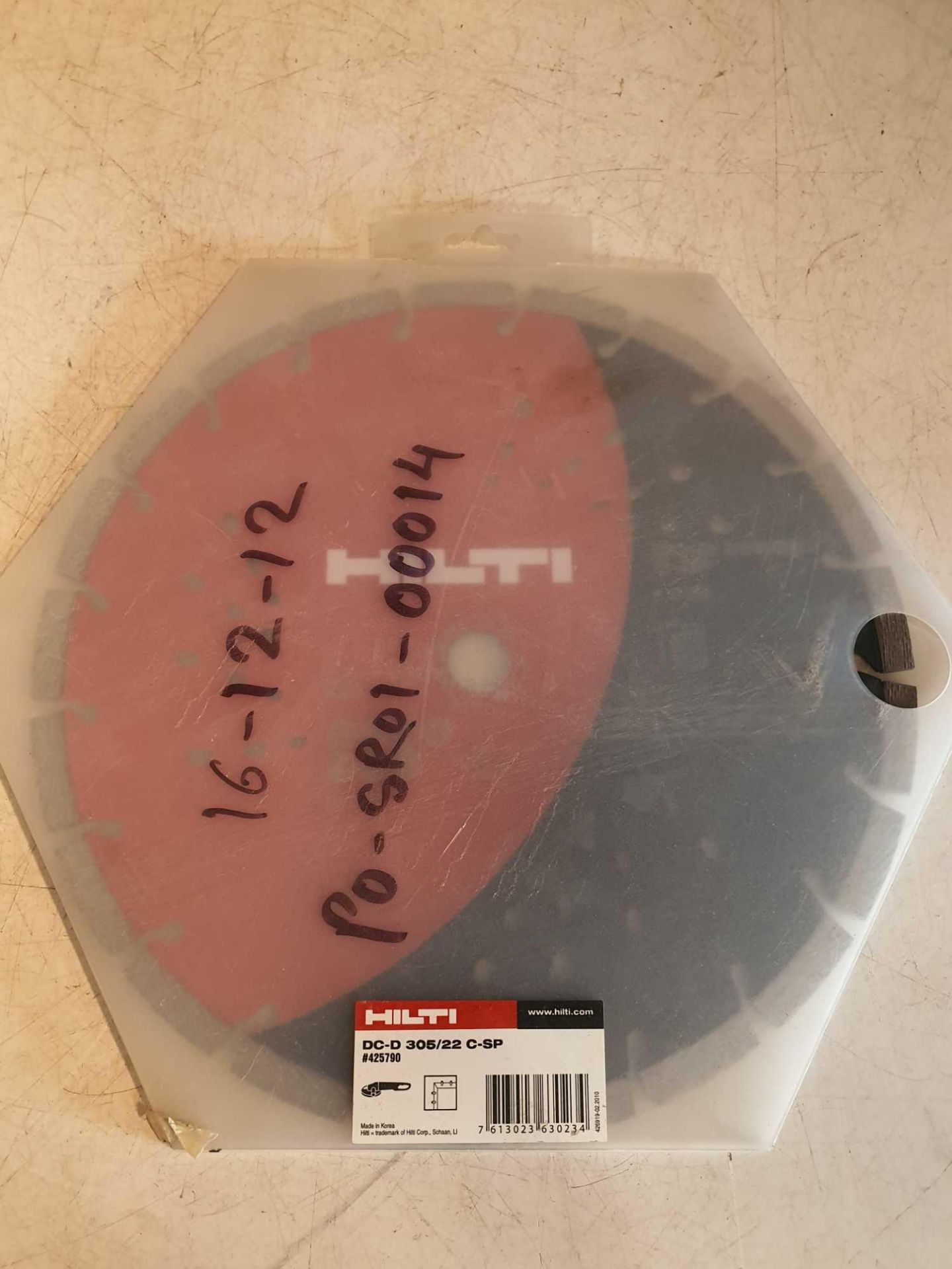 Hilti diamond cutting disc for grinder