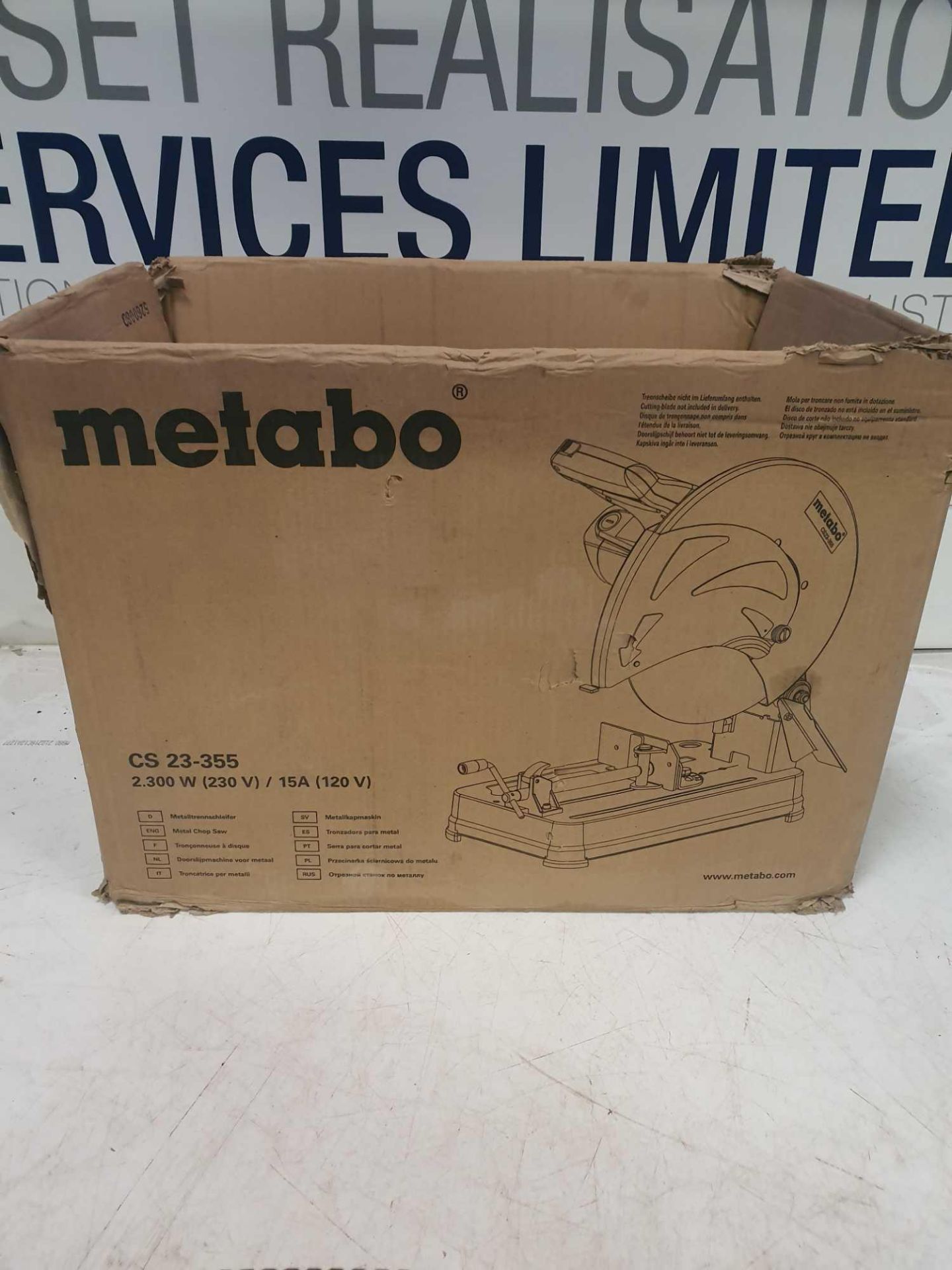 Metabo 110v metal chop saw