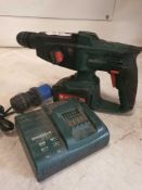 Metabo cordless rotary hammer drill with charger