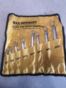 Max germany doible ring spanner set