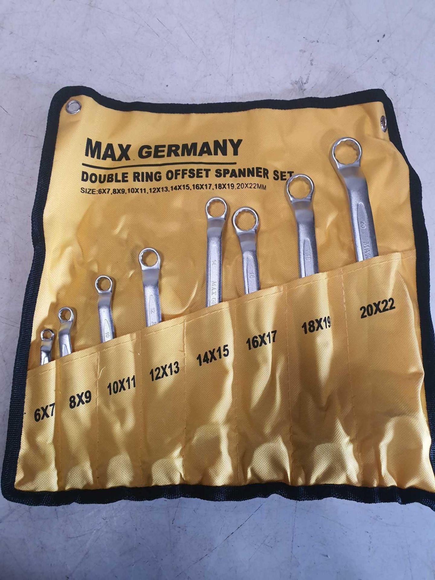 Max germany doible ring spanner set