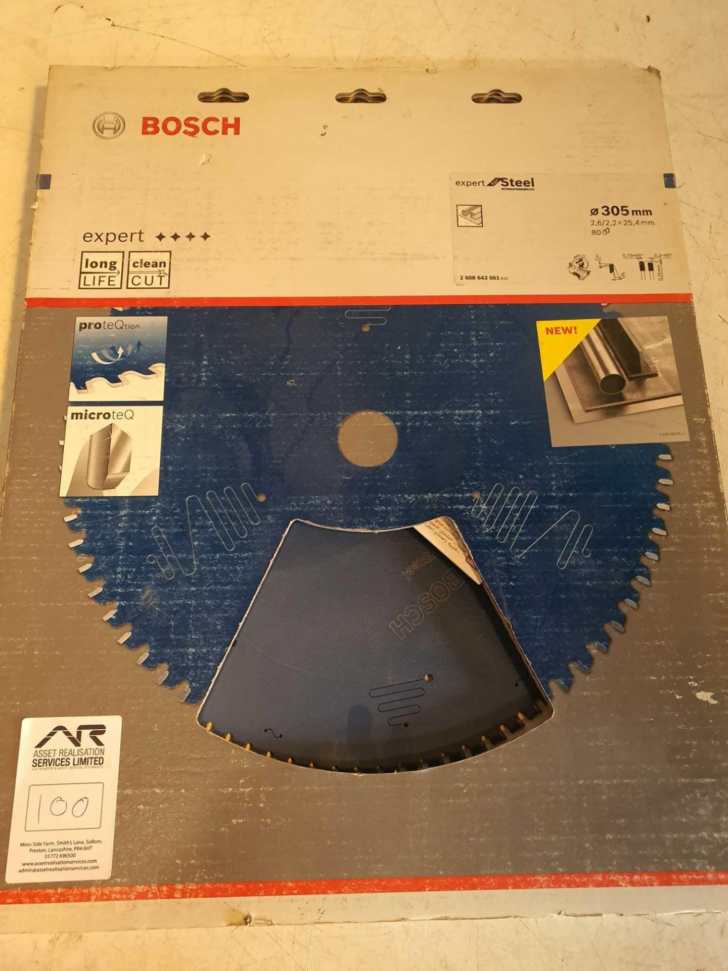 Bosch steel cutting disc for chop saw