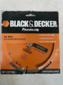 Black and decker diamond technology cutting disc for concrete and marble