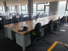 12 Person Workstation / Desks with covid screens