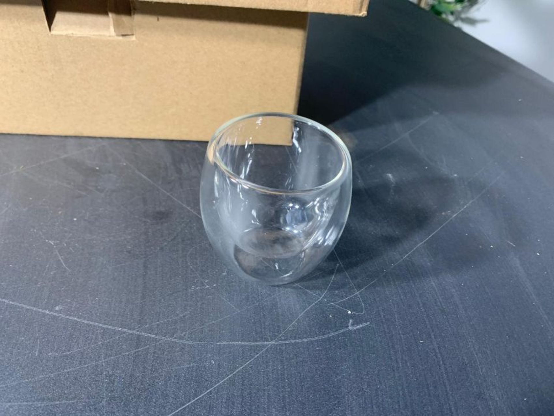 Glass Candle Holders 6 per box. 2 boxes per lot - Image 2 of 2