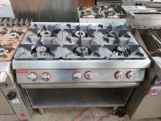 Angelo Po 6 Burner Gas Range (Natural Gas)