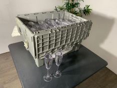 Large Quantity of Plastic Champagne Glasses