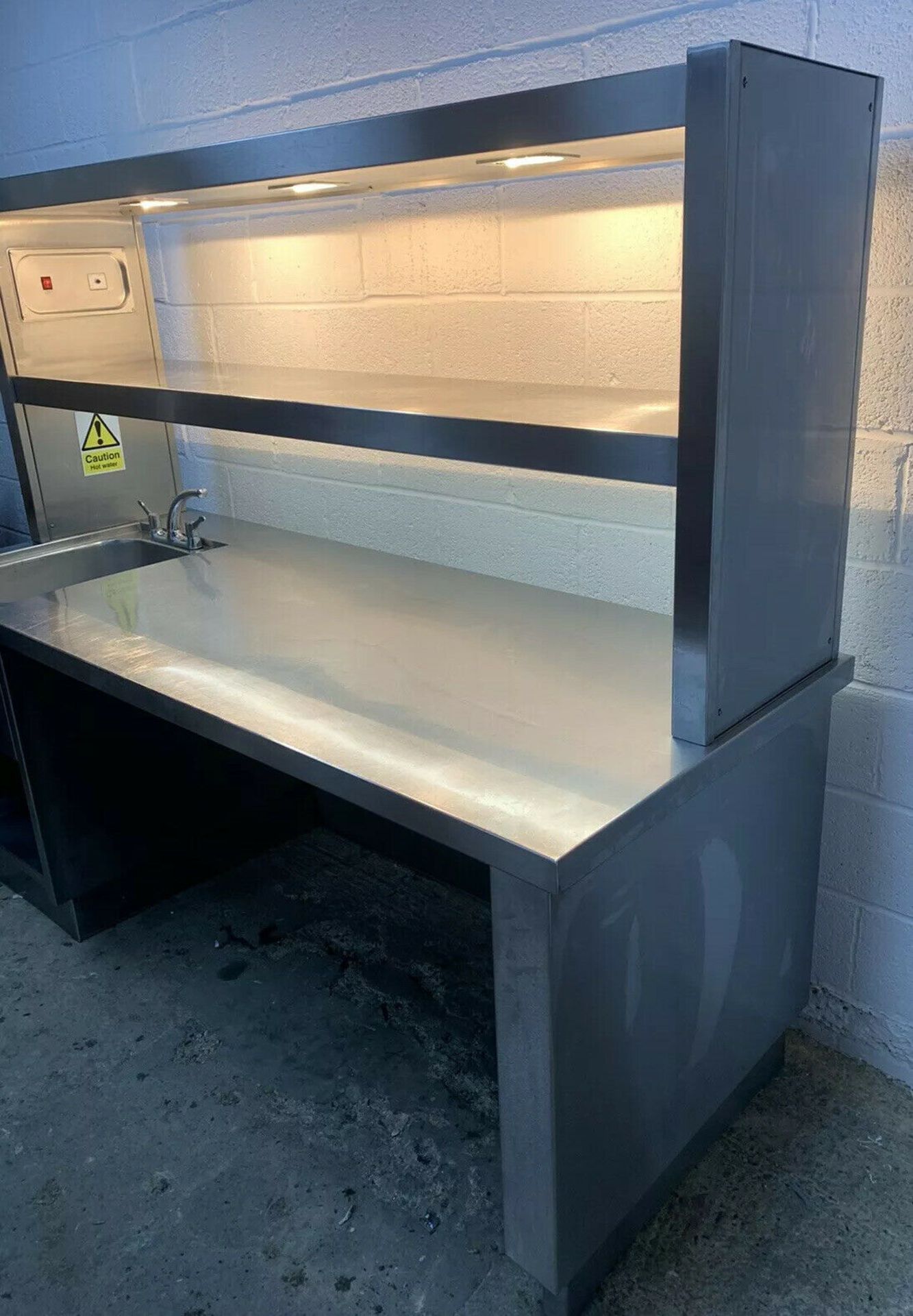 SINGLE BOWL SINK PREPARATION UNIT WITH HEATED GANTRY - Image 3 of 7