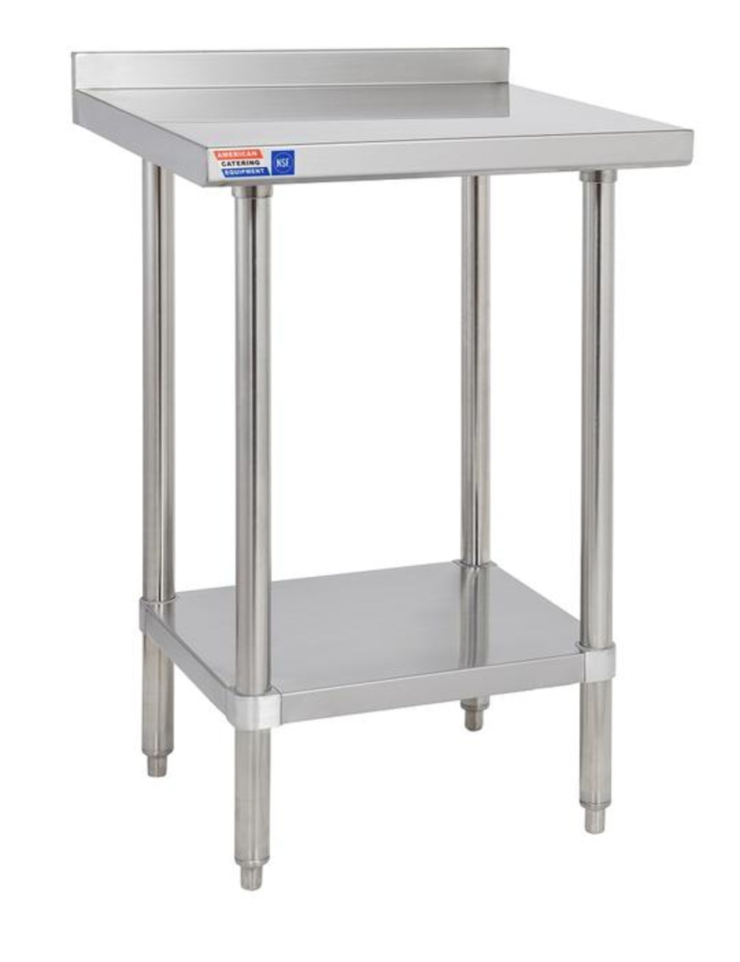 Stainless steel wall table heavy duty 610 x 610 mm