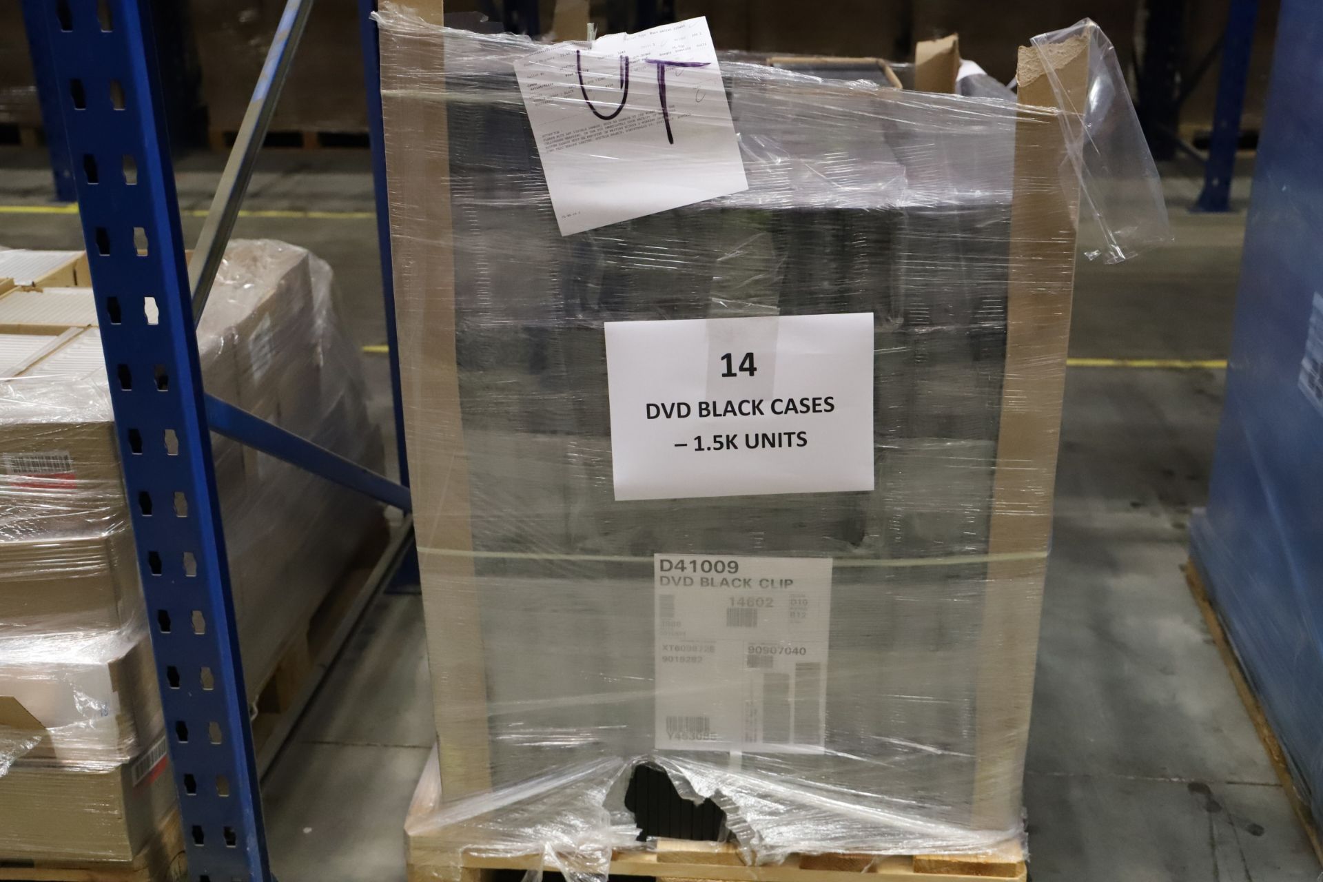 2 x Pallets of un-used DVD Black Clip Cases