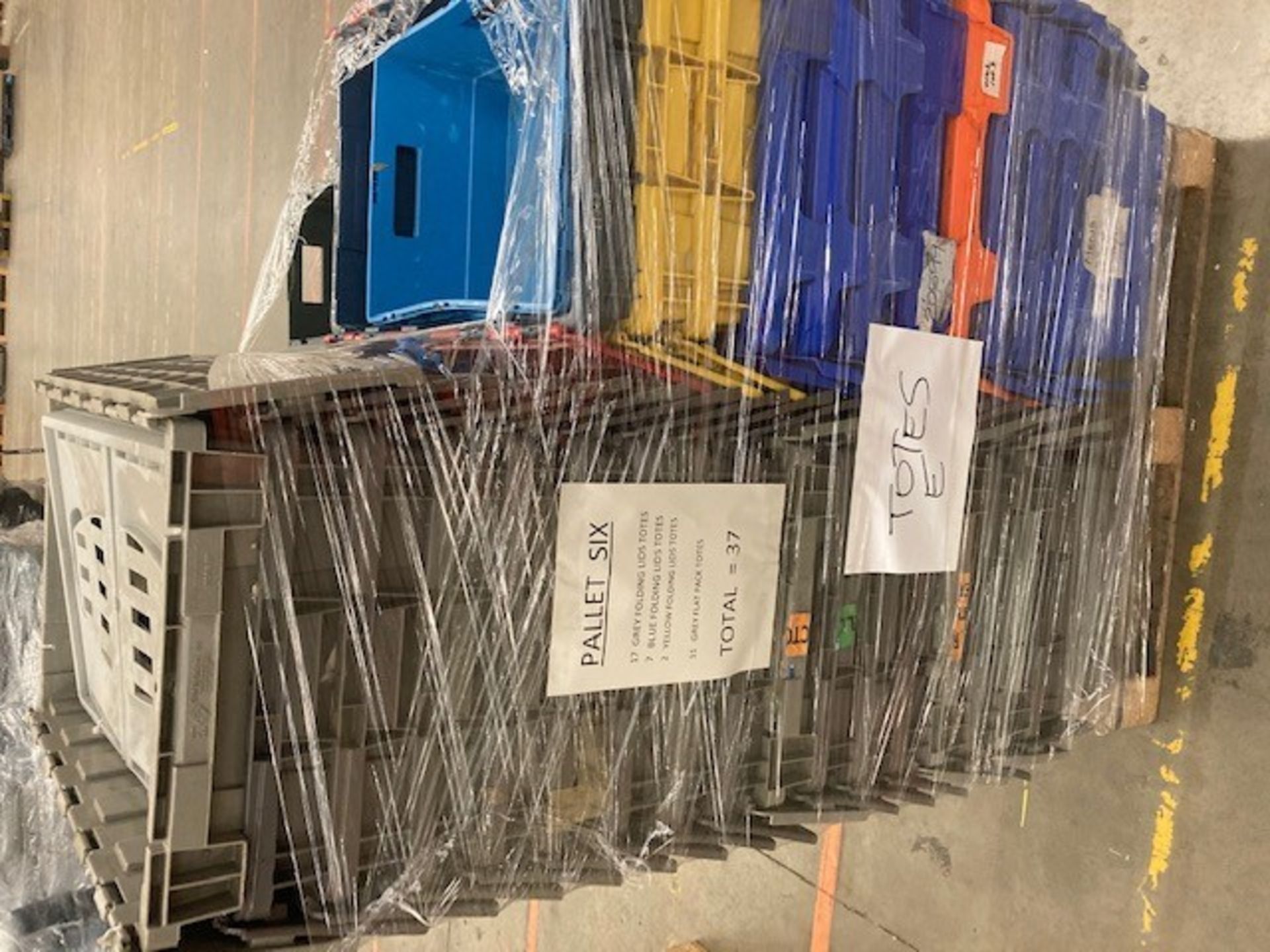 1 x Pallet of 37 Mixed Totes