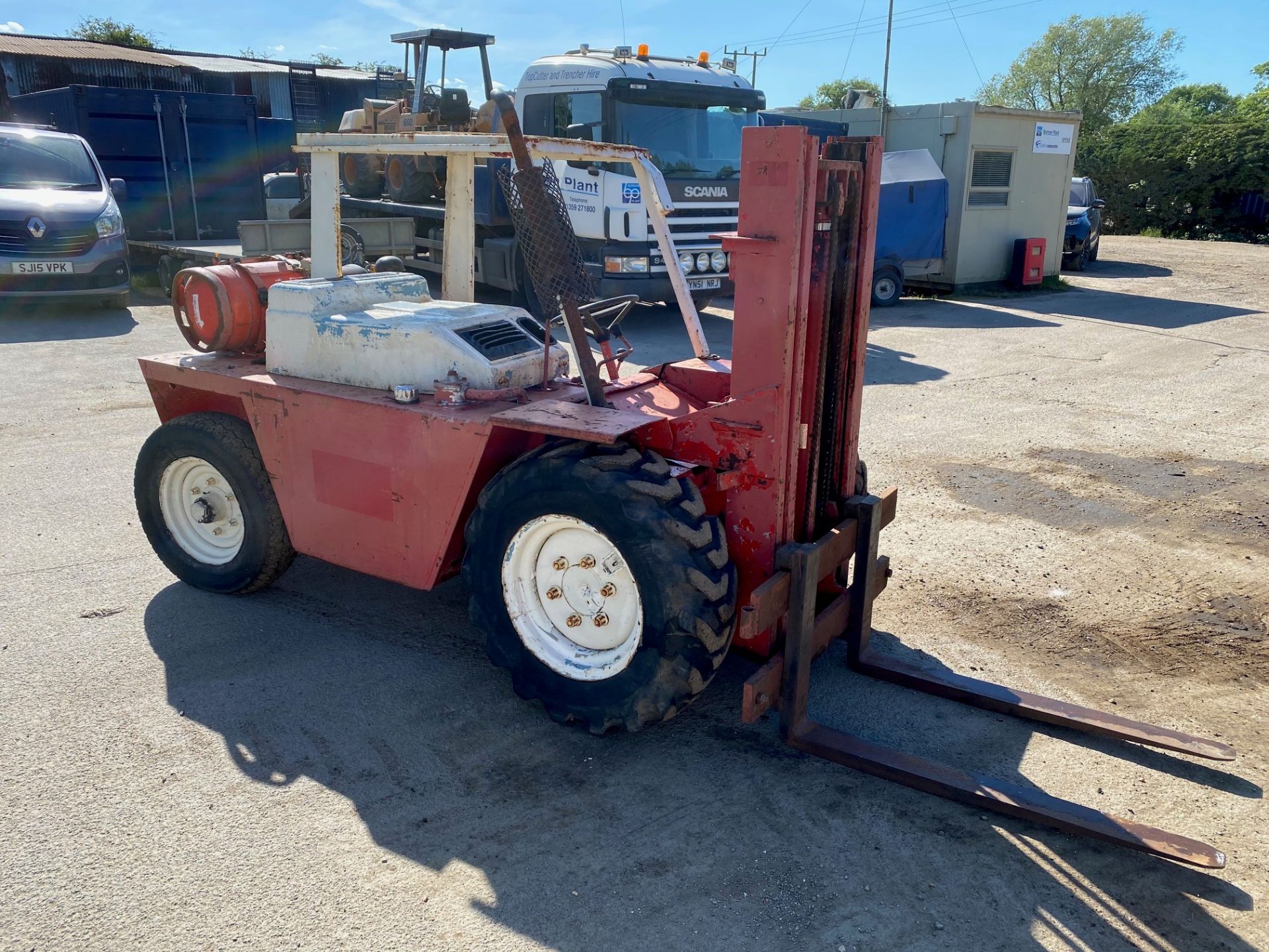 1990 Manitou 2 Ton Gas Rough Terrain Forklift