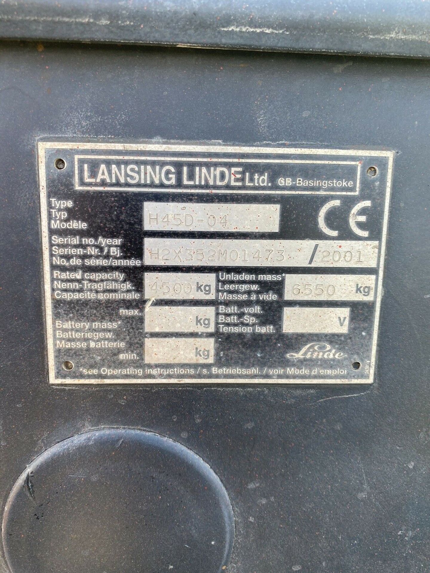 Linde H45d Forklift - Image 5 of 5