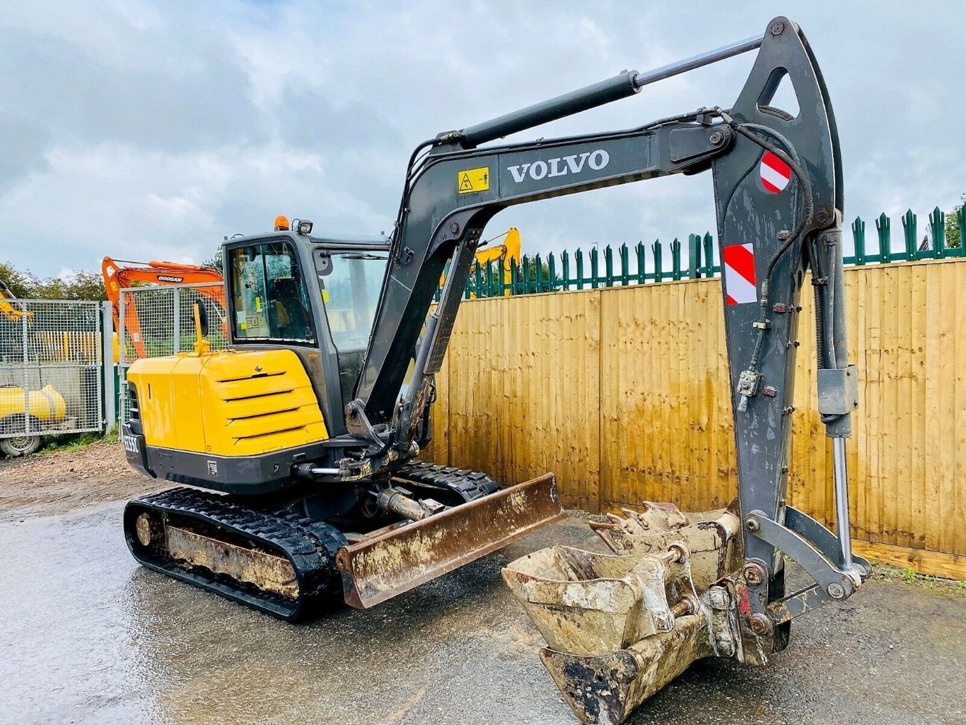 Volvo EC55C Excavator 2010. Quick Hitch