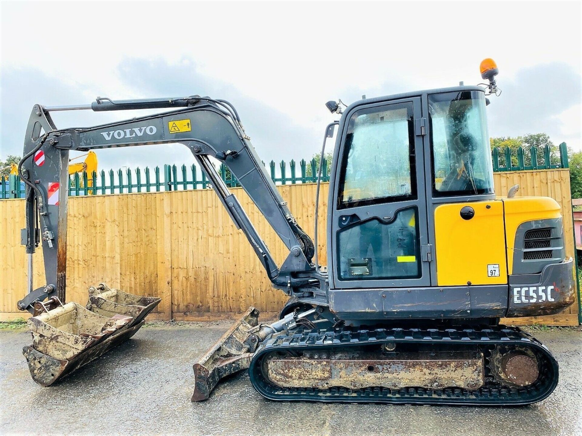 Volvo EC55C Excavator 2010. Quick Hitch - Image 3 of 12