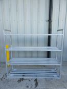 Aluminium 4 tier shelves